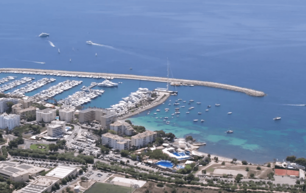 Puerto Portals Hafen Drone Panorama