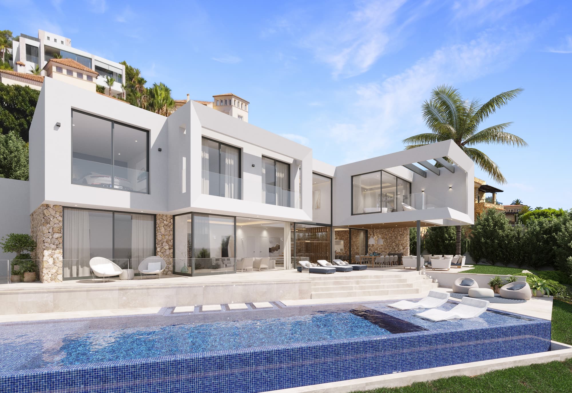 Moderne Luxus villa in Santa Ponsa Mallorca kaufen fur 9.89 Millionen Euro 02 POOL
