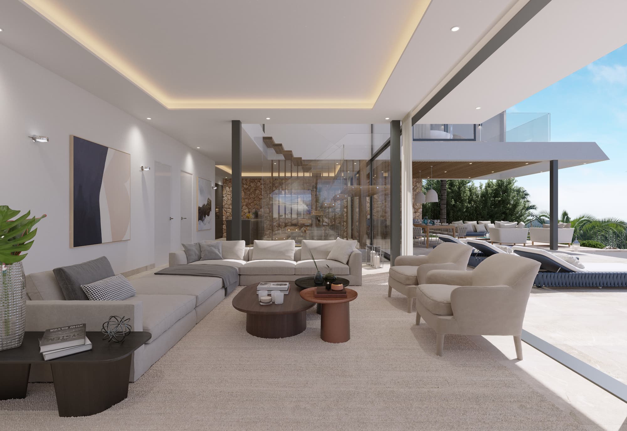 Moderne Luxus villa in Santa Ponsa Mallorca kaufen fur 9.89 Millionen Euro 04 LIVING 01