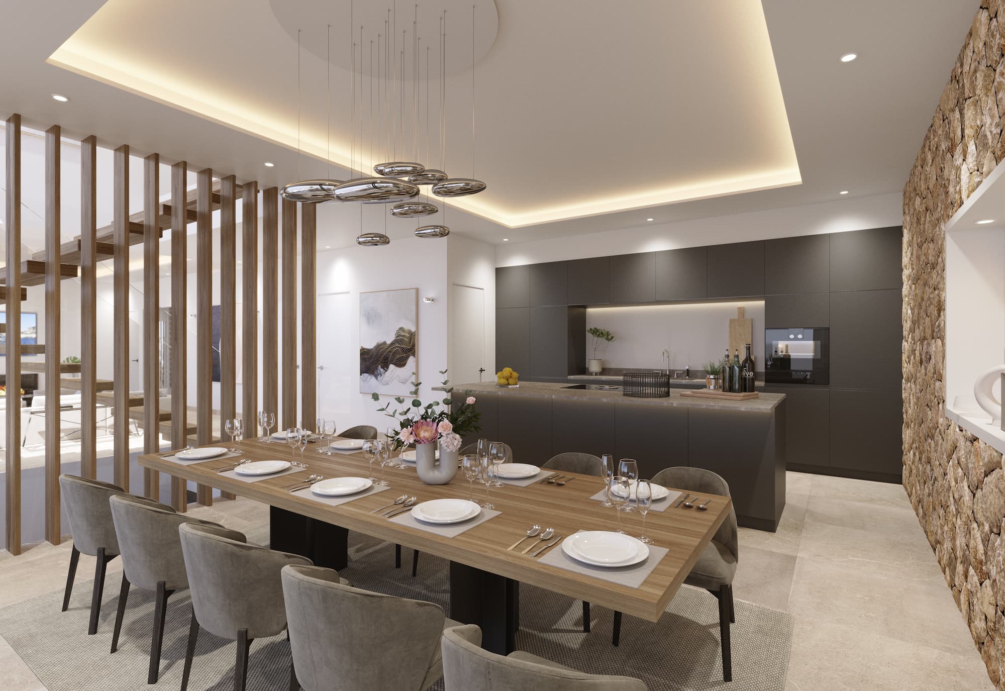 Moderne Luxus villa in Santa Ponsa Mallorca kaufen fur 9.89 Millionen Euro 05 KITCHEN