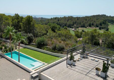 Moderne Villa in bester Lage Son Vida Mallorca kaufen Ausblick 3