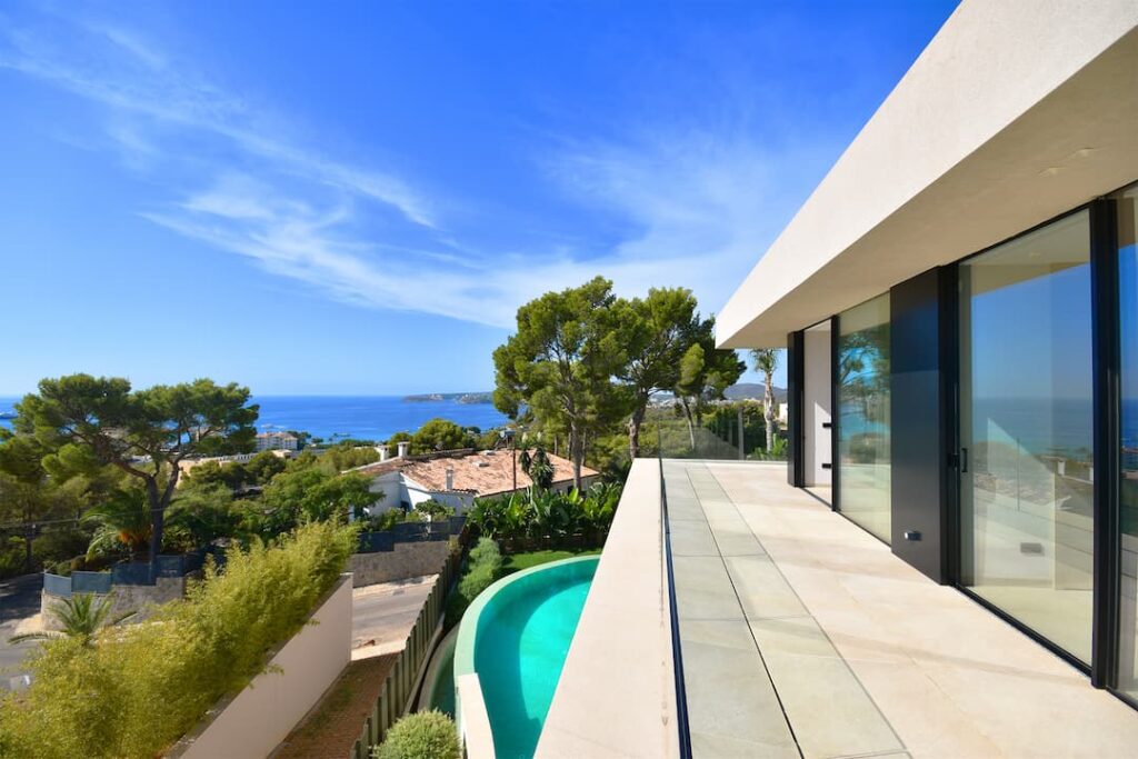 Luxus Villa in Costa den Blanes Mallorca mit Meerblick kaufen Ausblick