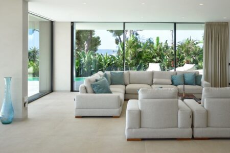 Luxus Villa in Costa den Blanes Mallorca mit Meerblick kaufen Wohnzimmer 2