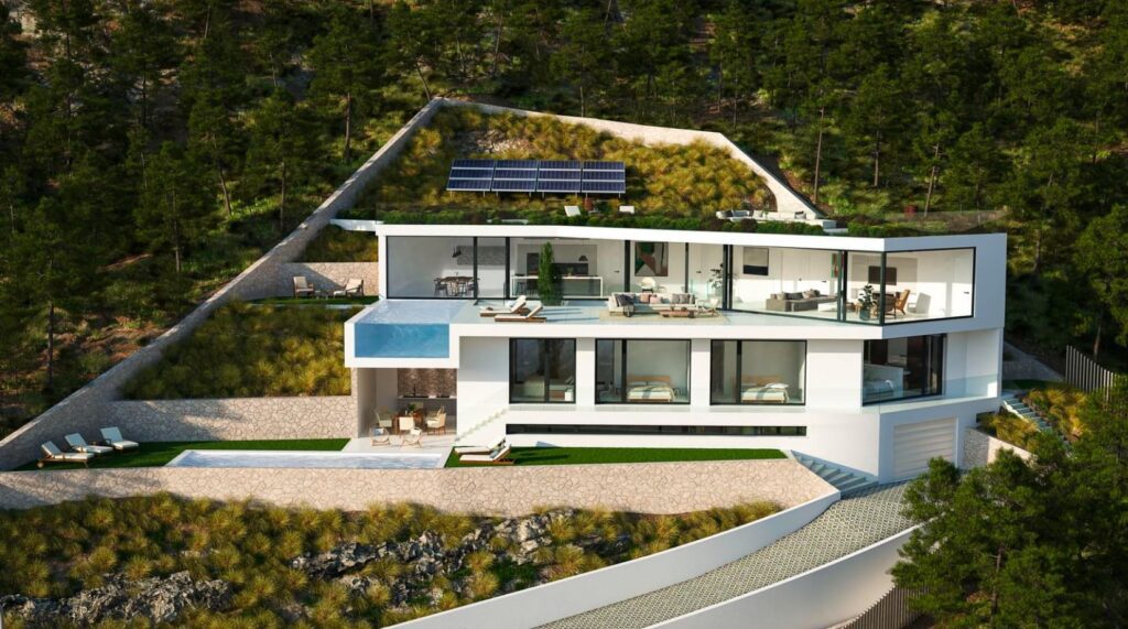Moderne Villa in Costa den Blanes mit Meerblick Projekt.42.32