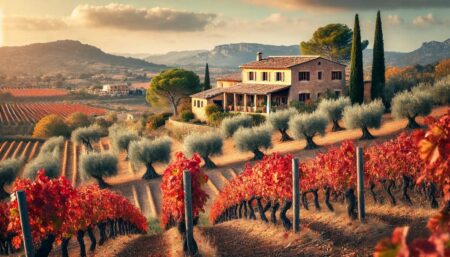 Wein und Oliven auf Mallorca